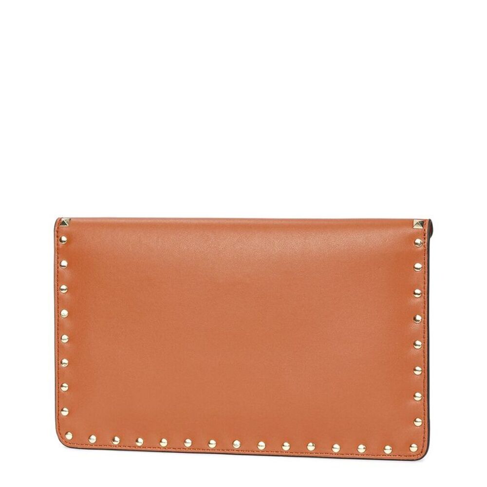 Tiffany & Fred Paris Raffia & Leather Clutch, Beige - Picture 2 of 3